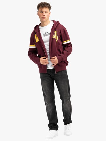LONSDALE Bluza rozpinana 'Darfield' w kolorze czerwony