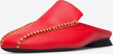 CAMPER Mules in Red: front