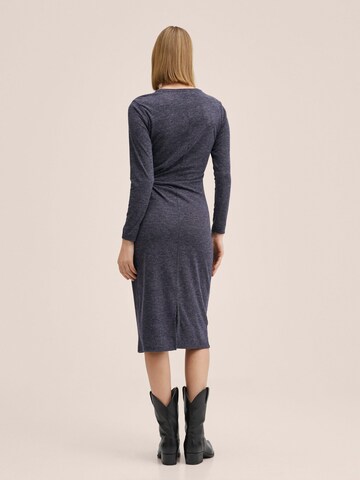 MANGO Knitted dress 'FERTIM' in Blue