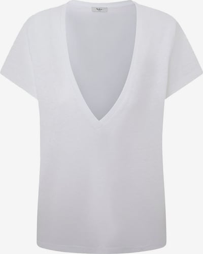 Pepe Jeans T-shirt 'LEIGHTON' en blanc chiné, Vue avec produit