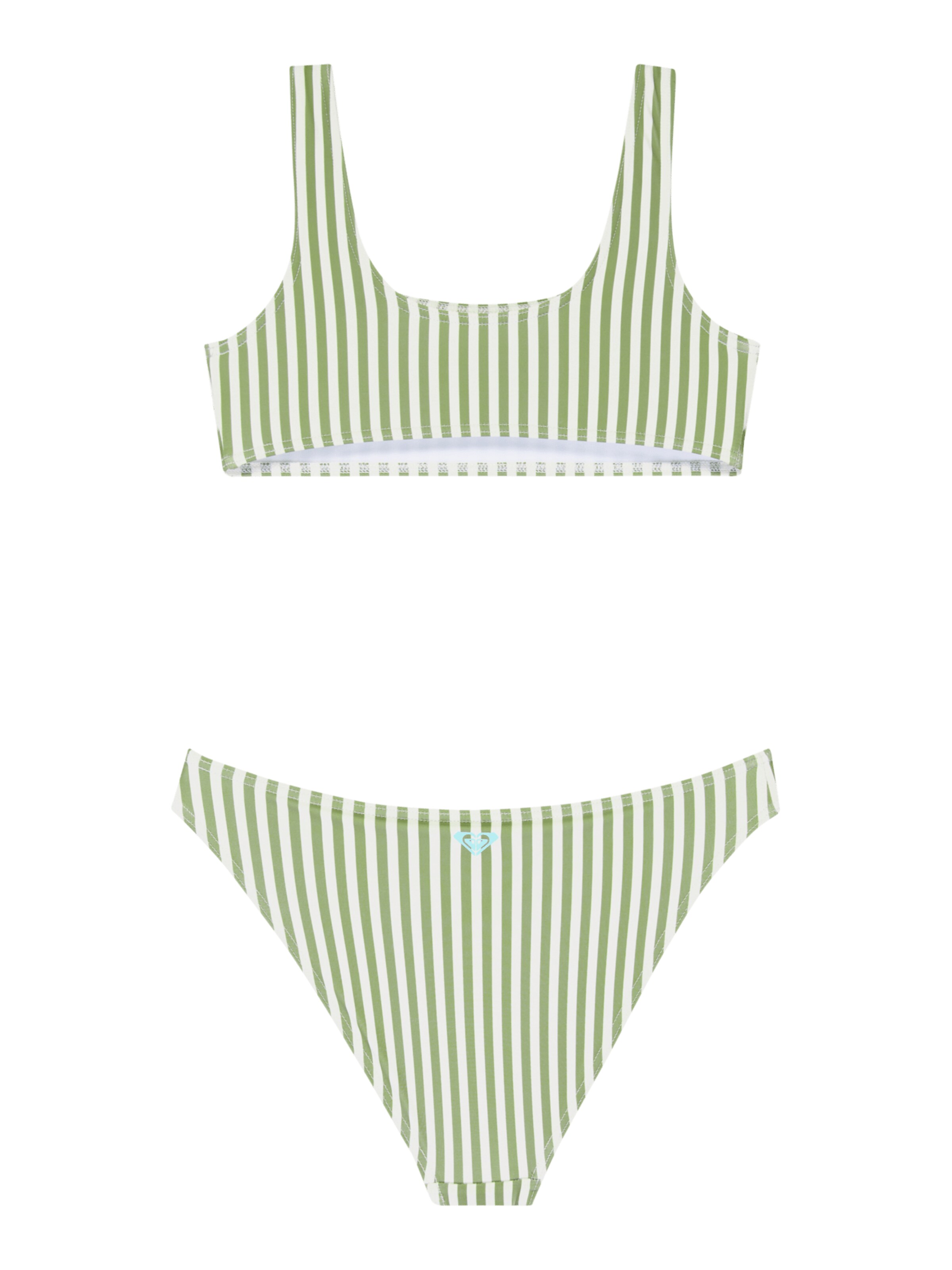ROXY Bustier Bikini 'Bico Active' in Grün