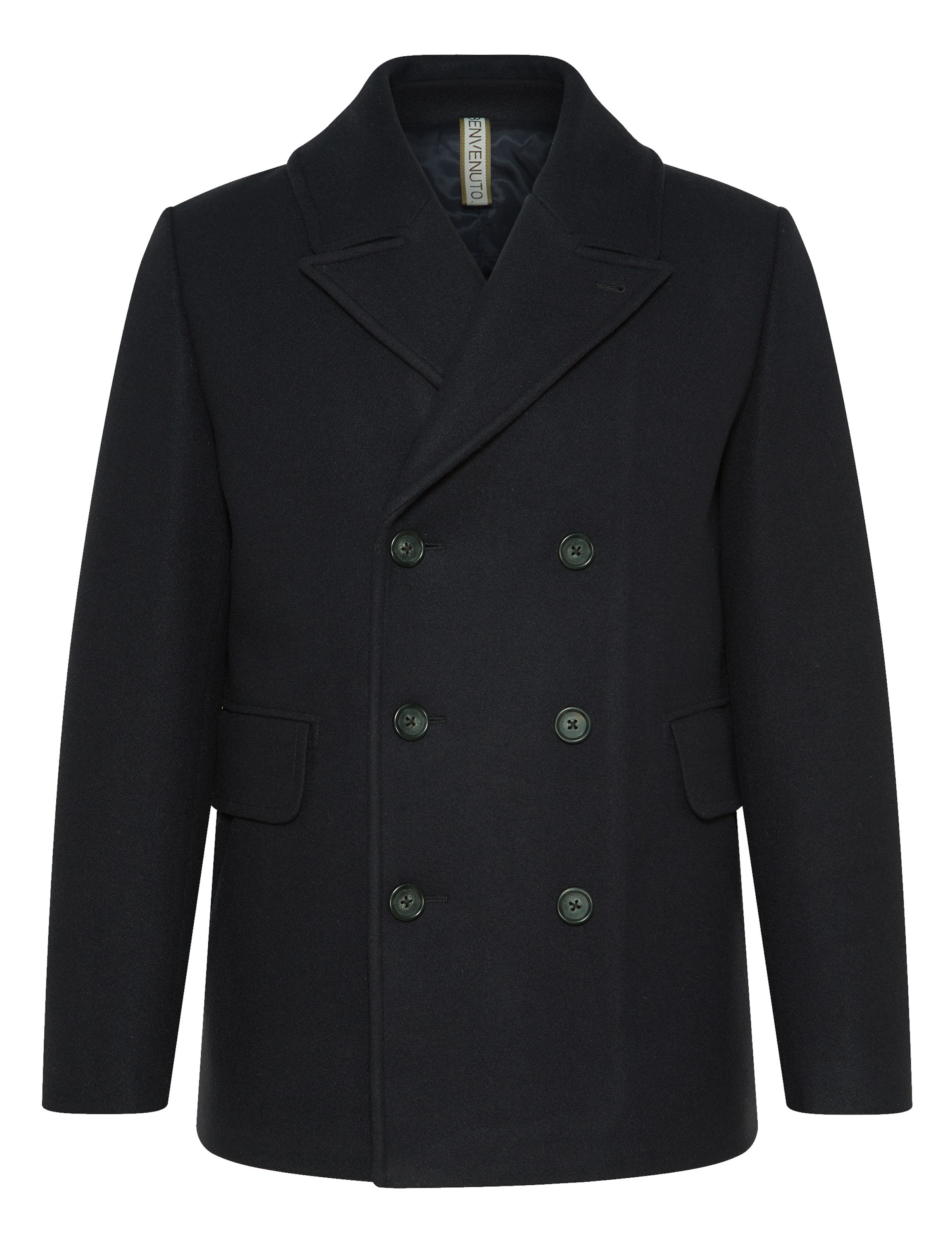 BENVENUTO Mantel Peacoat 'CORADO' in Blau: Vorderseite