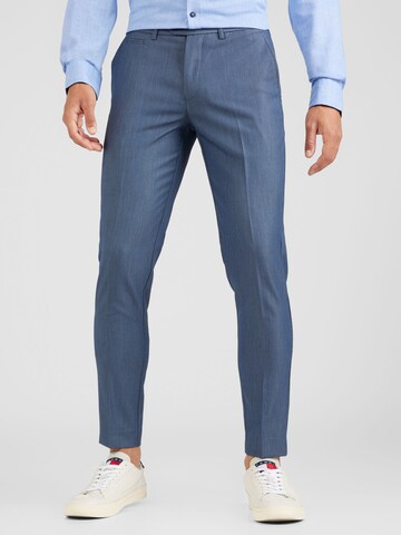 Coupe slim Pantalon Lindbergh en bleu : devant