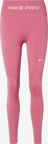 NIKE Skinny Παντελόνι φόρμας 'Nike Pro' σε ροζ: μπροστά