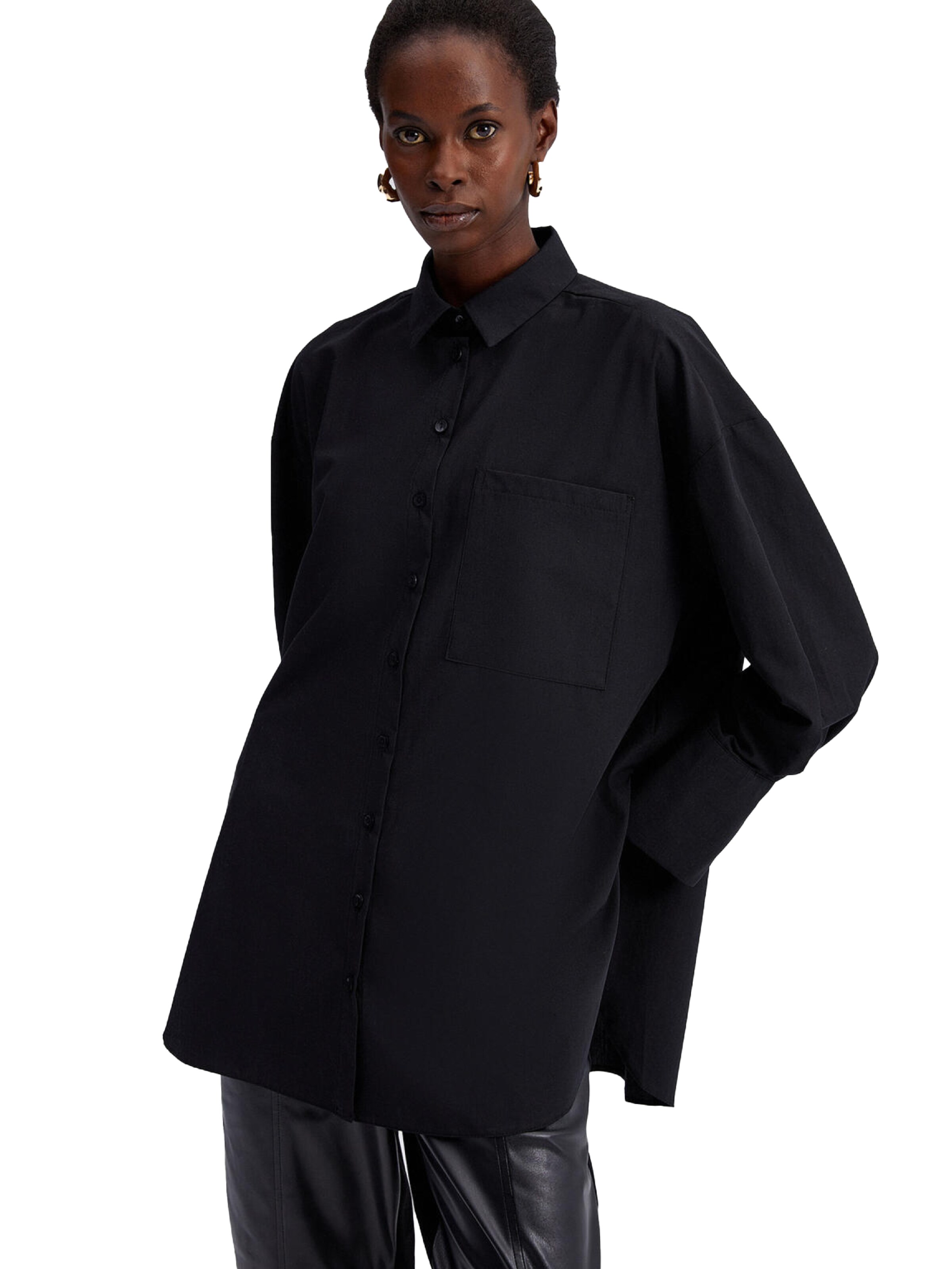 Touche Prive Bluse in Schwarz: Vorderseite