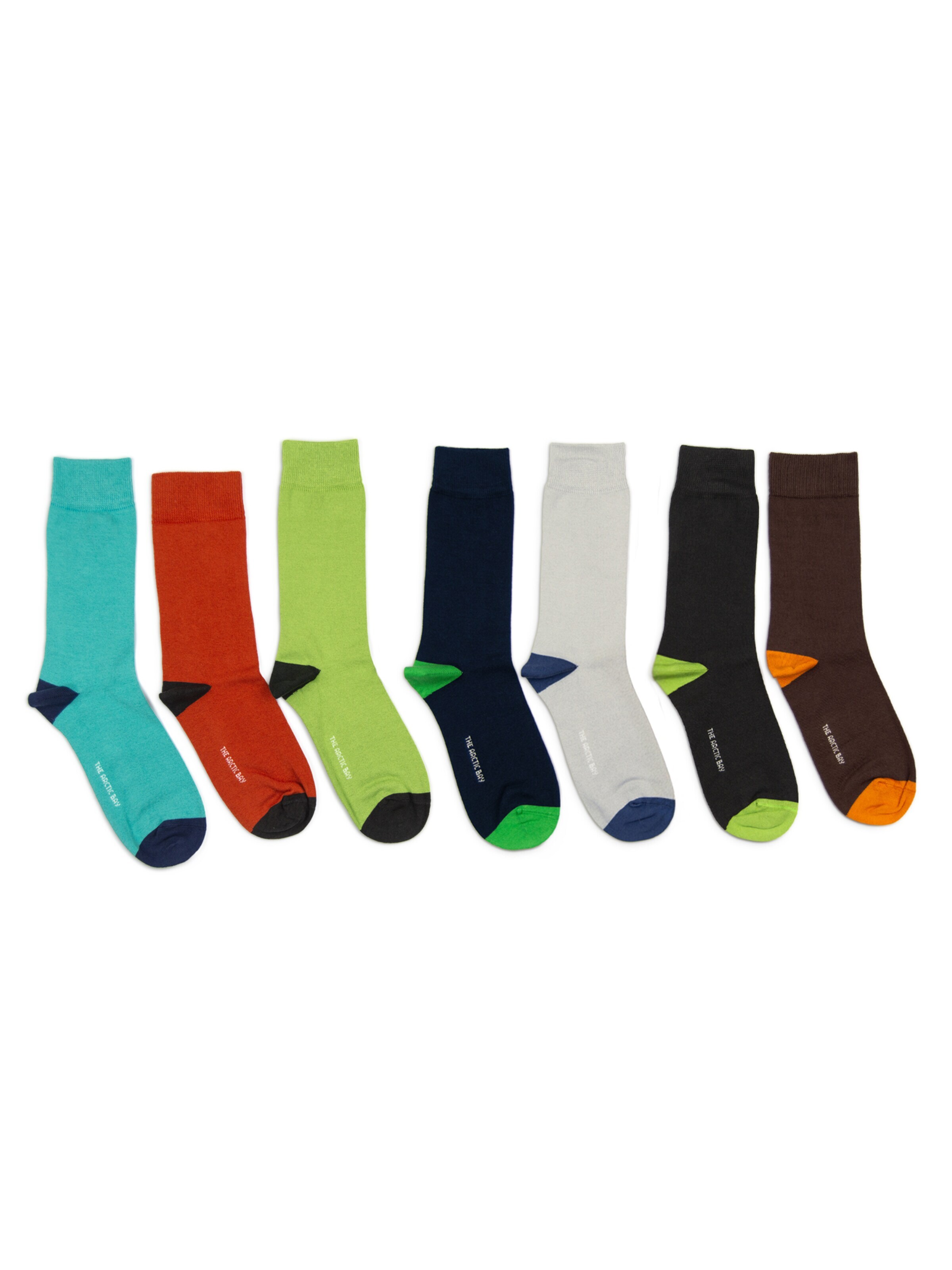 The Arctic Bay Socks 'ARCTIC WEEK EDITION 7 Pack Unisex' in Mixed colours: front
