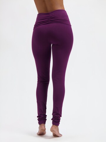 Urban Goddess Yoga & Activewear Slim fit Leggings 'Shaktified Yoga & Pilates' in Purple