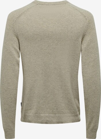 Only & Sons Pullover 'EDWARD' in Beige