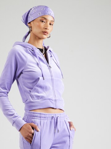 Juicy Couture Tepláková bunda 'MADISON' - fialová