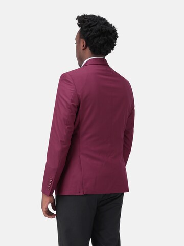 YOUTHUP Slim fit Suit Jacket 'Duplo' in Red