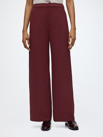 MOS MOSH Loose fit Pleated Pants 'MMLeya Miley' in Red: front
