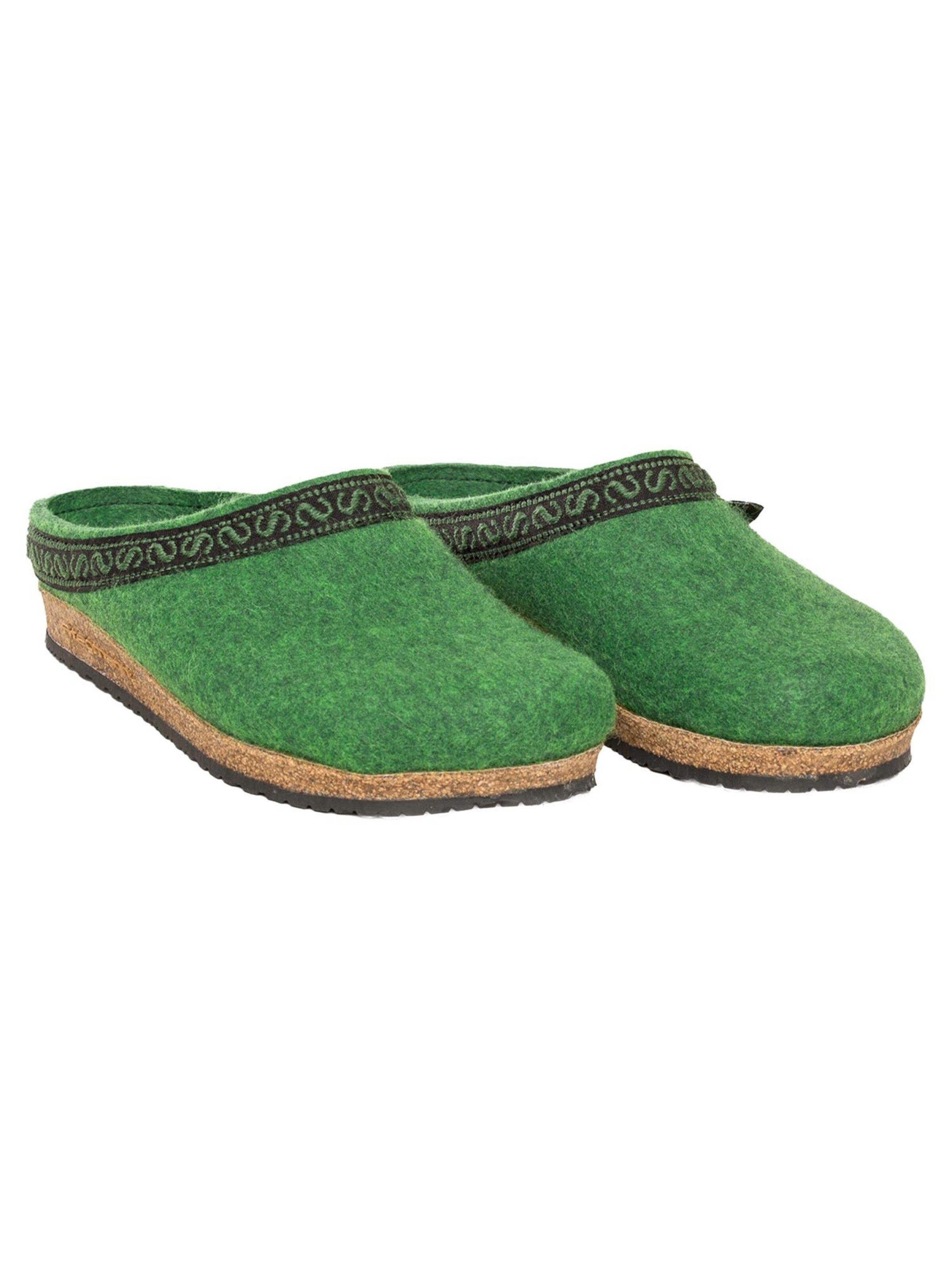 Stegmann Clogs 'Filz' in Green