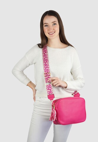 HARPA Schoudertas 'LILINDA' in Roze: voorkant