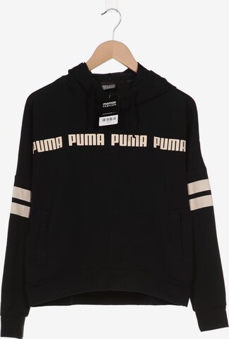 PUMA Sweatshirt & Zip-Up Hoodie in S in Black: front