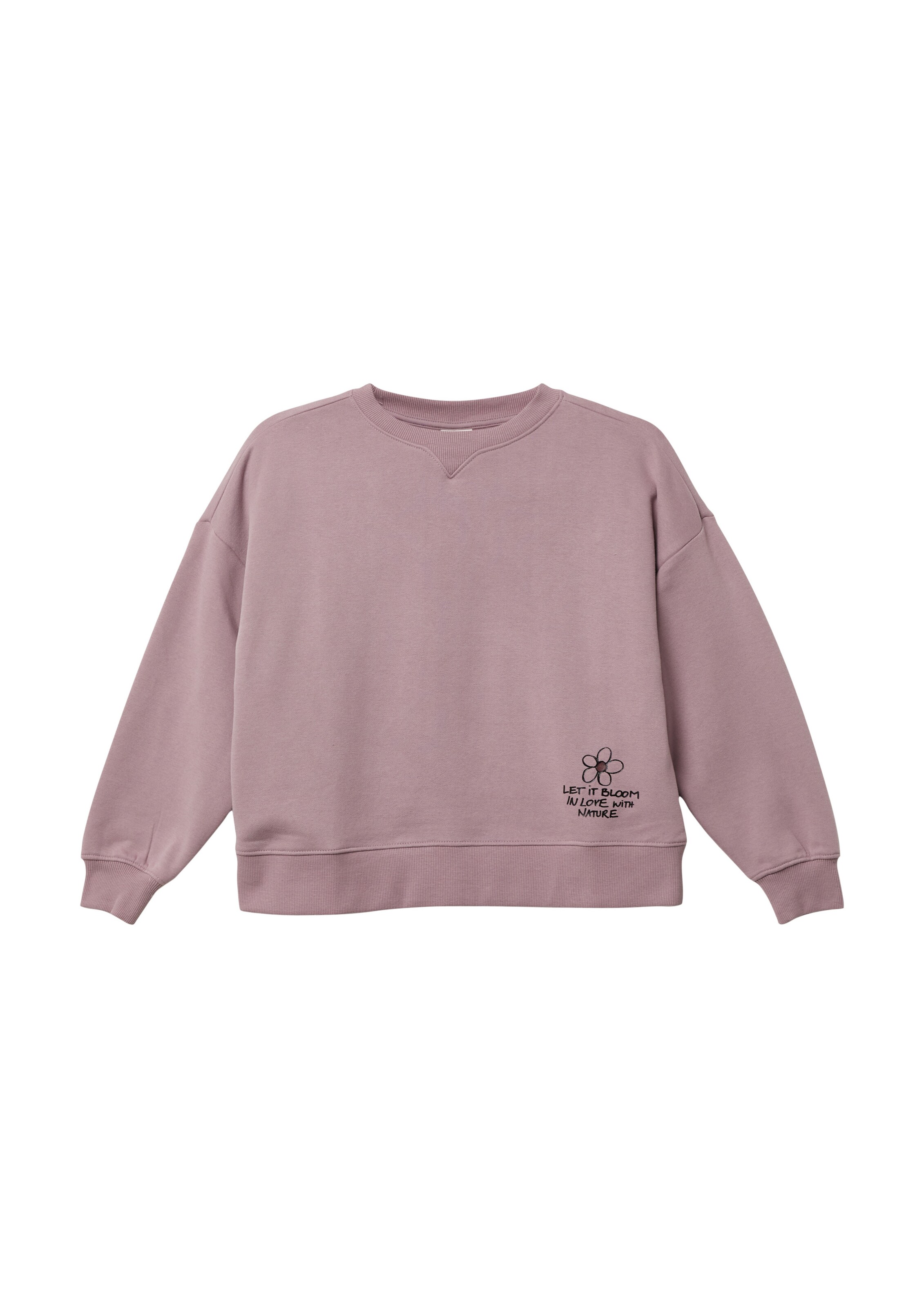 Sweat-shirt s.Oliver en rose : devant