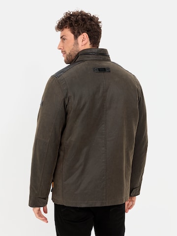 CAMEL ACTIVE Blouson mit Materialkontrast in Braun