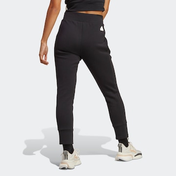 ADIDAS SPORTSWEAR Tapered Sportbroek 'Mission Victory High-Waist' in Zwart