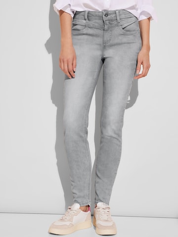 STREET ONE Slim fit Jeans 'York' in Grey