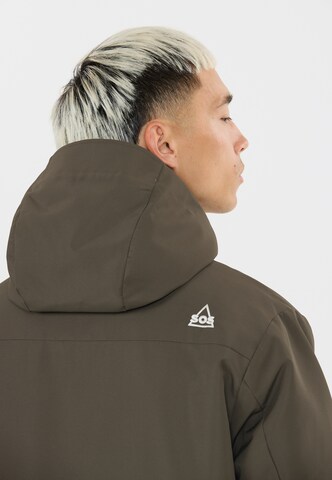 SOS Winter Jacket 'Trikora' in Brown