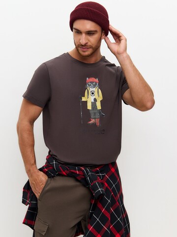CAT by Maniita Lacitta Shirt in Bruin: voorkant