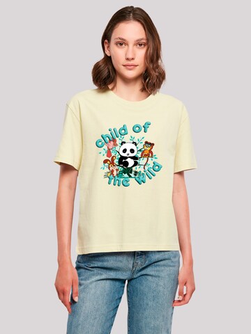 F4NT4STIC Oversized shirt 'Tao Tao Child Of The Wild' in Yellow: front