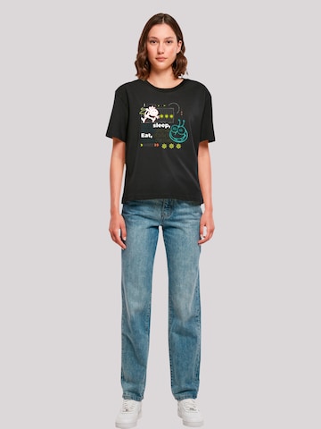 T-shirt 'Heroes of Childhood Die Biene Maja Eat Sleep Rave Repeat' F4NT4STIC en noir