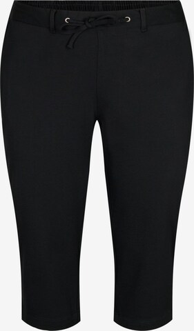 Regular Pantaloni 'JMADDIE' de la Zizzi pe negru: față