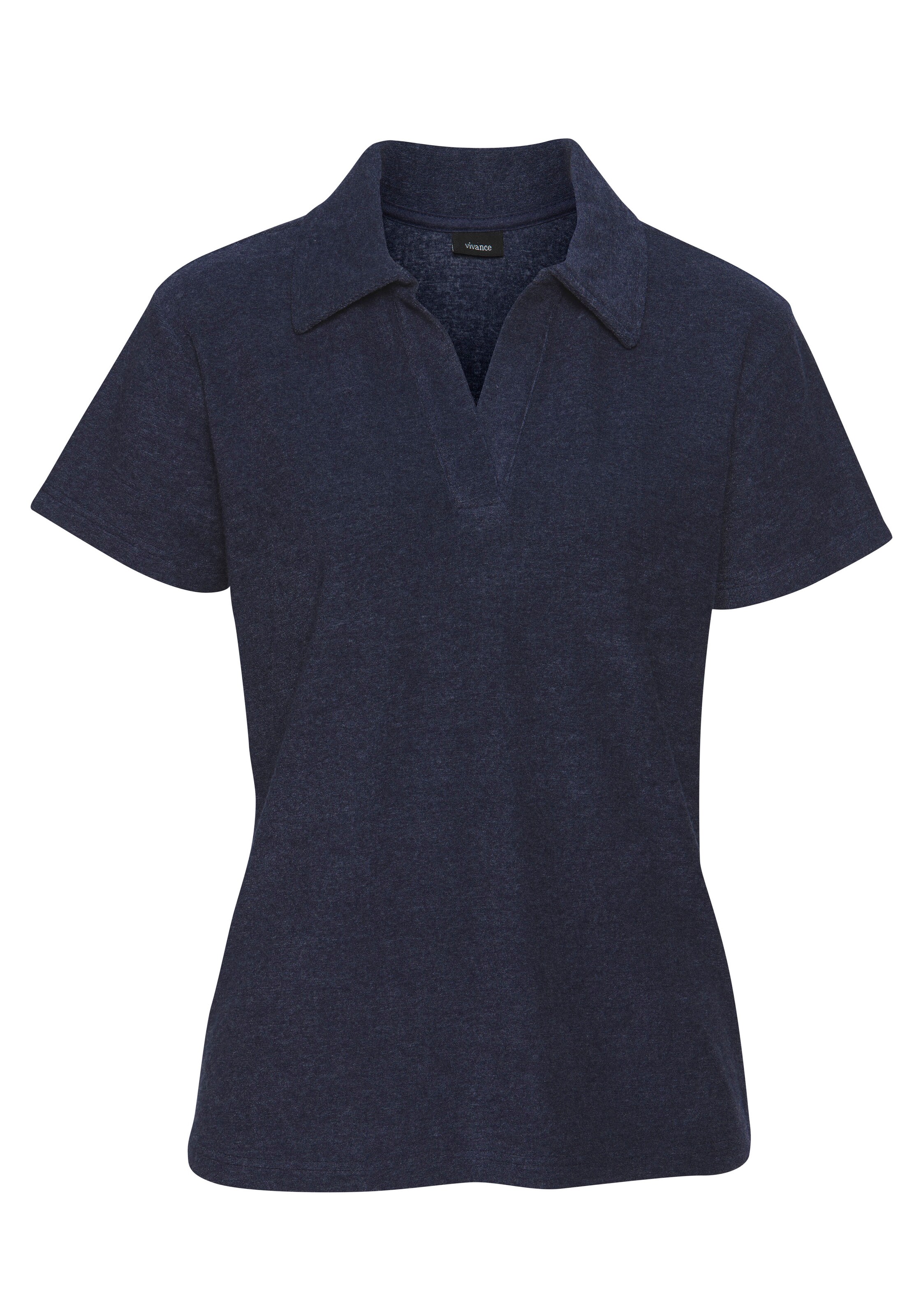 VIVANCE Poloshirt in Blau: Vorderseite