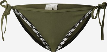 Calvin Klein Swimwear Долнище на бански тип бикини в зелено: отпред