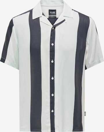 Coupe regular Chemise 'Wayne' Only & Sons en bleu : devant