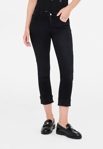 Liu Jo Skinny Jeans in Zwart: voorkant