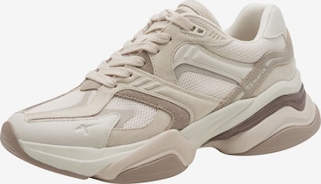 Tamaris Sneakers laag in Beige: voorkant