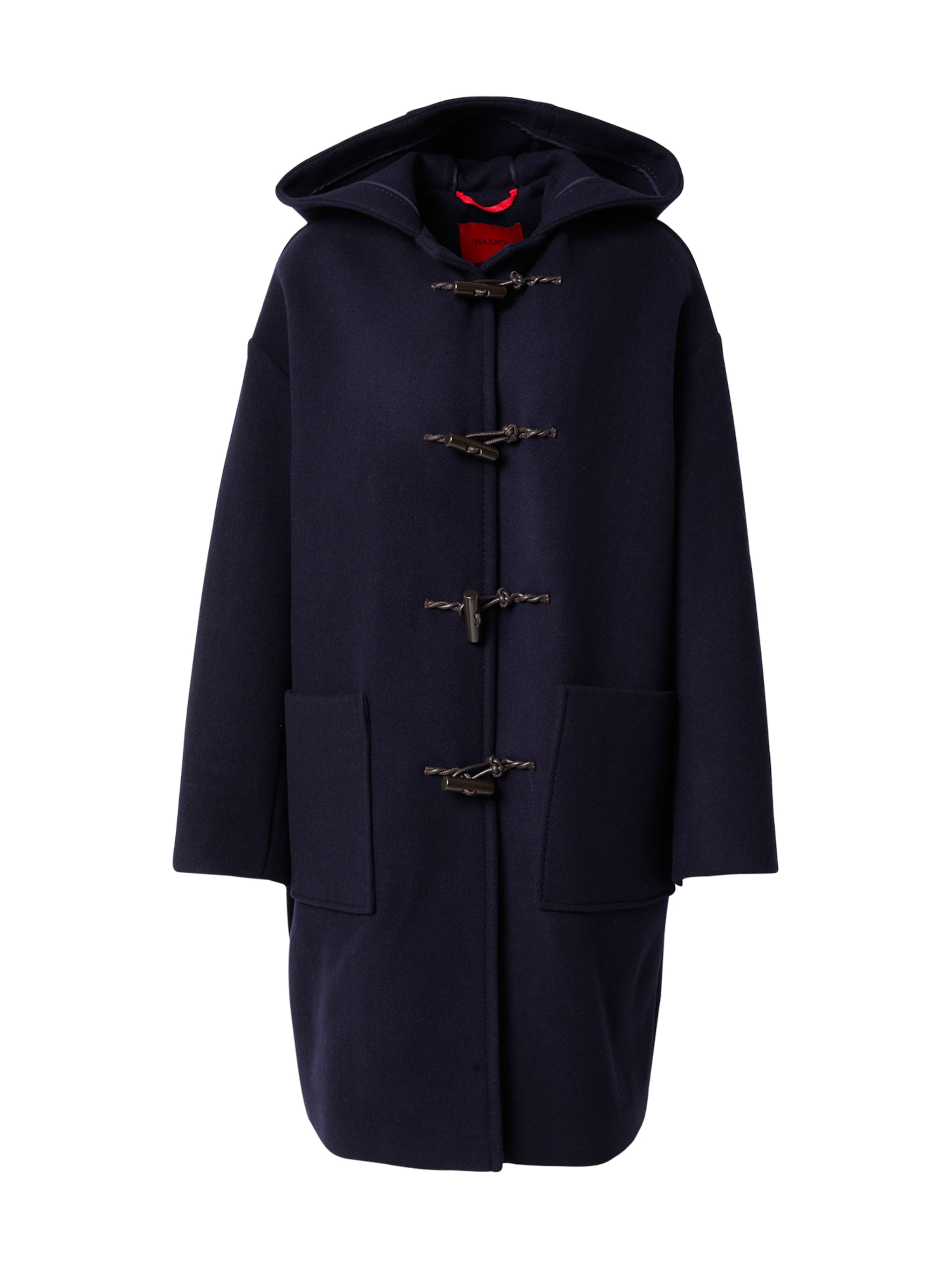 zils MAX&Co. Starpsezonu mētelis 'VON': no priekšpuses