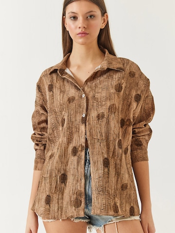 Bianco Lucci Blúz - barna: elől