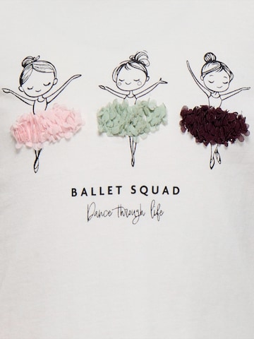Tricou 'KMGFLEUR' de la Only Mini pe alb