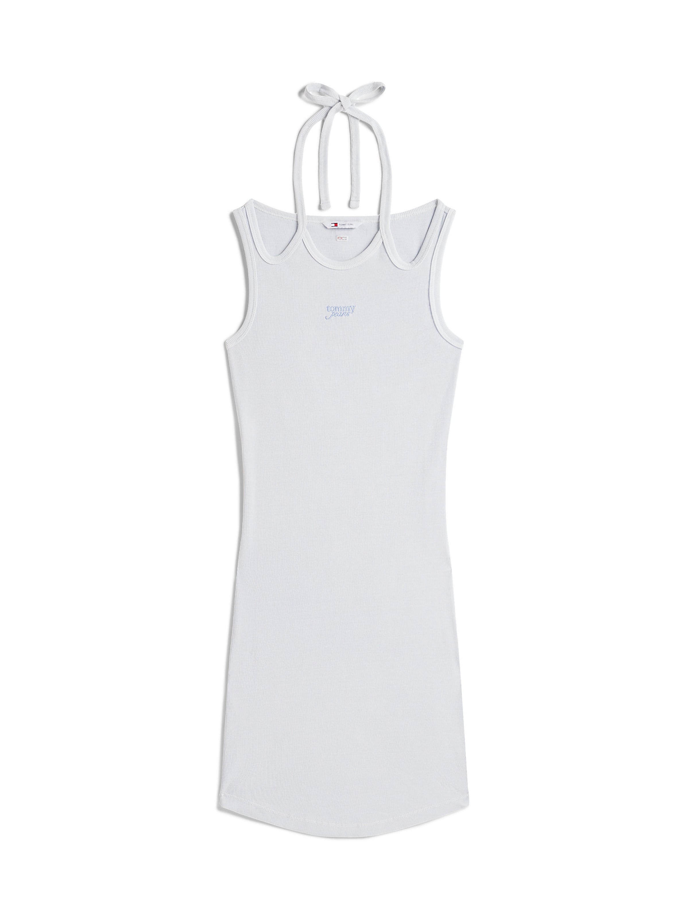 Tommy Jeans Jurk 'Bodycon' in de kleur Pastelblauw, Productweergave