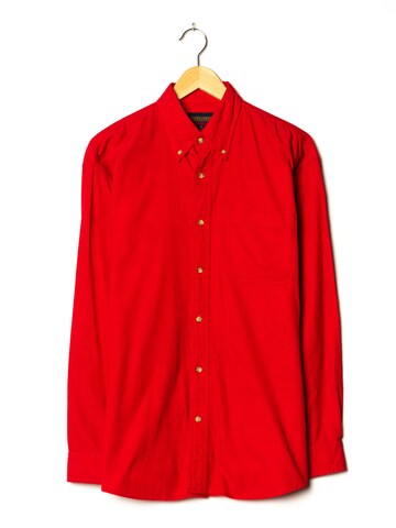 Saddlebred Button Up Shirt in XL in Red: front