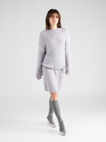 VILA Knit dress 'Choca New' in Grey