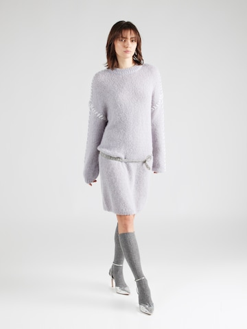 VILA Knitted dress 'Choca New' in Grey