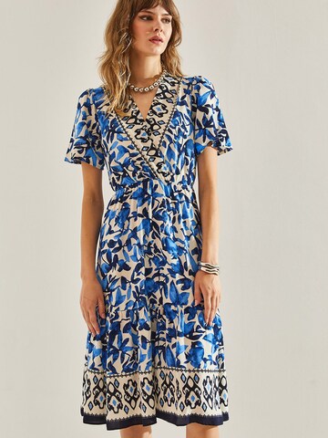 Bianco Lucci Jurk in Blauw