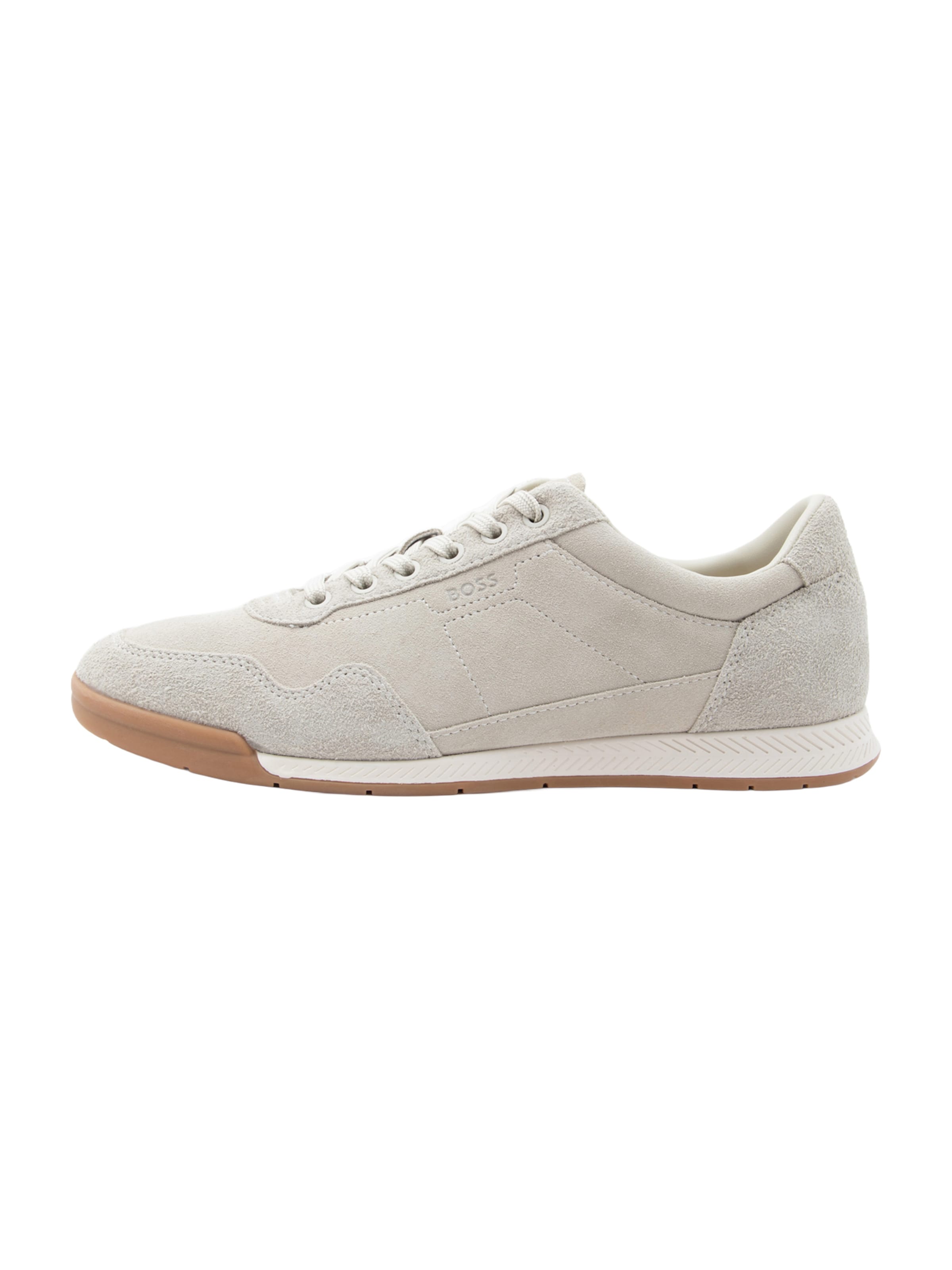 Baskets basses 'Nitan' BOSS en beige : devant