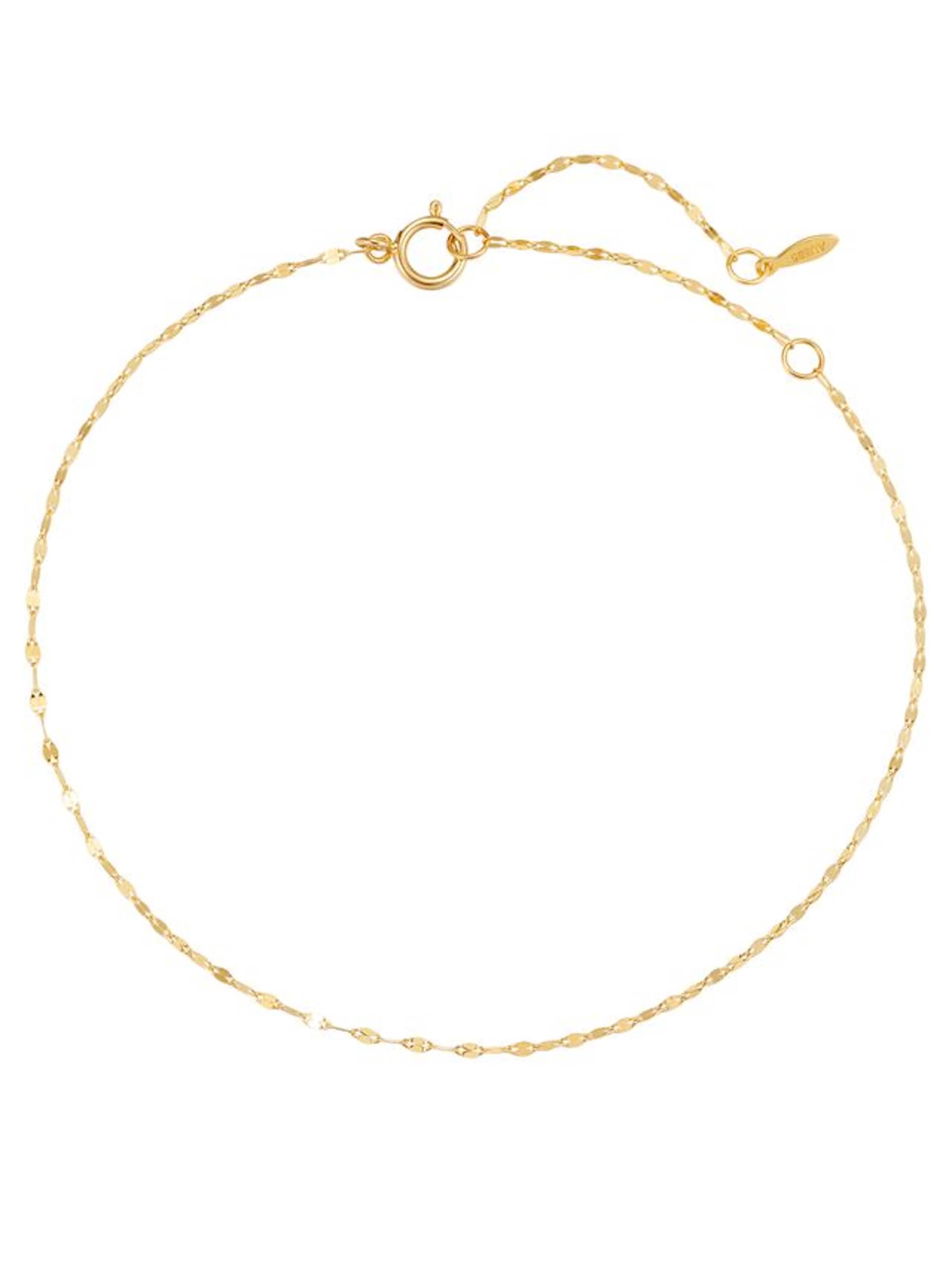 Dear Me Bracelet 'Shimmer Rolo' in Gold: front