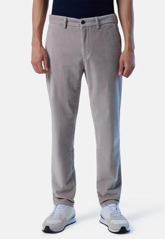 Coupe slim Pantalon chino 'Defender' North Sails en gris : devant