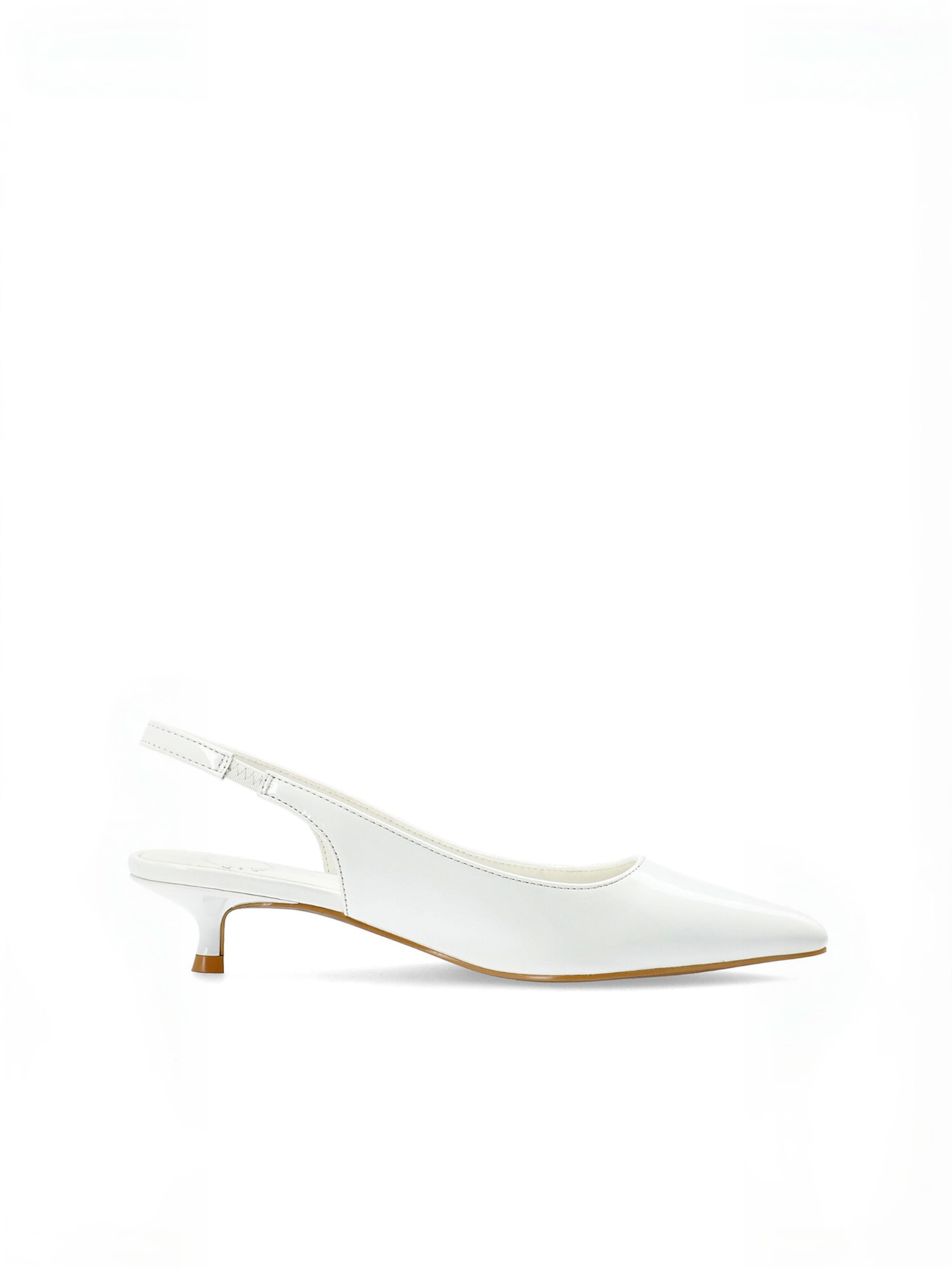 Ca'Shott - Sapatos abertos atrás ' CASANDREA ' em branco: lateral