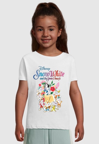 ABSOLUTE CULT T-Shirt 'Snow White - Seven Dwarfs' in Weiß: Vorderseite