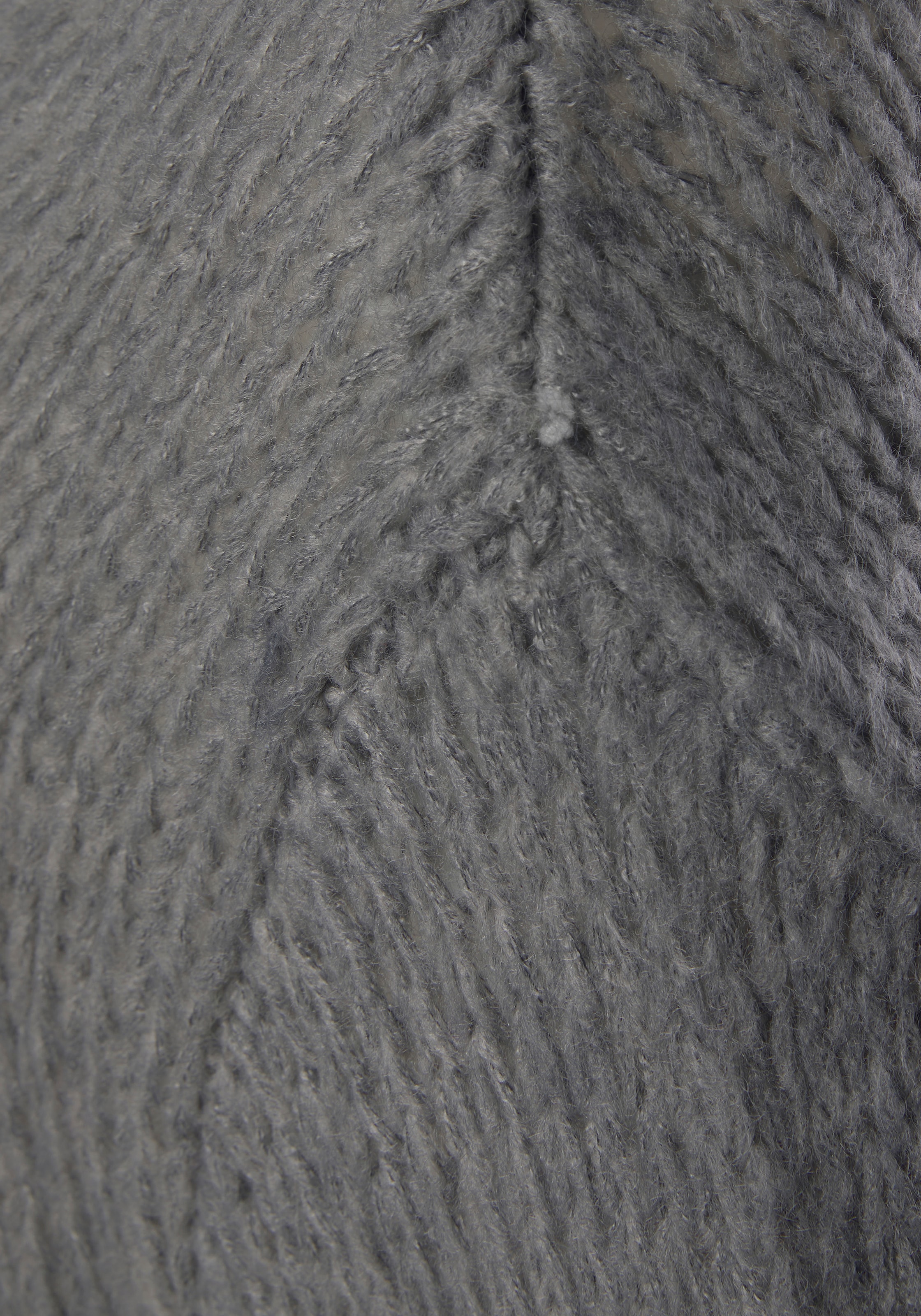 VIVANCE Pletena jopa | siva barva