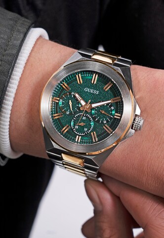 GUESS Analoog horloge 'DASHBOARD' in Gemengde kleuren