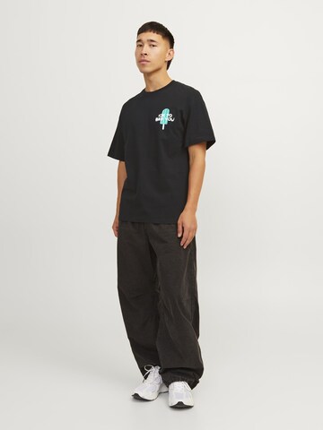JACK & JONES - Camiseta 'Jorfrutti' en negro
