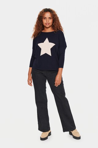 SAINT TROPEZ Pullover 'Baria' in Blau