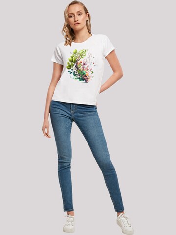 T-shirt 'Spring Tree' F4NT4STIC en blanc